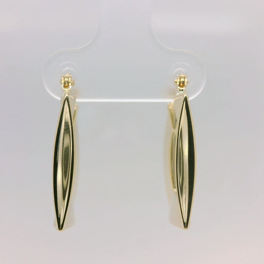 Diamond Cut Square Hoop