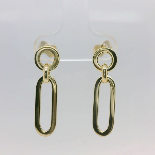 Chain Stud Drop Earring