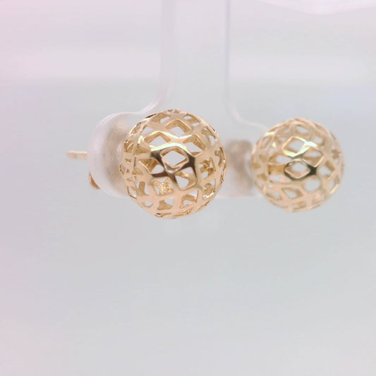 Rose Gold Filigree Studs