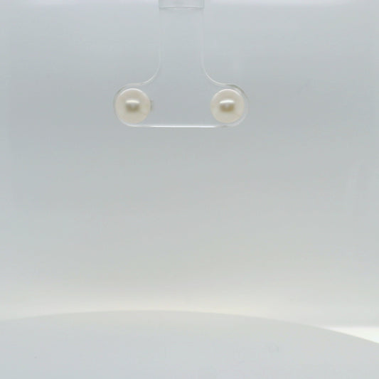 White Round Studs - 6mm