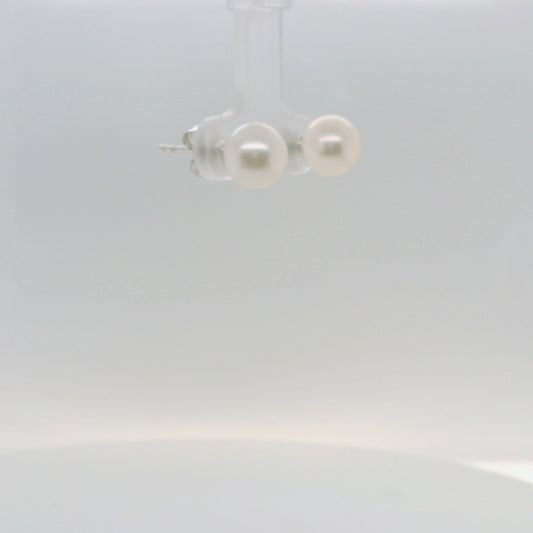 White Round Studs - 8mm