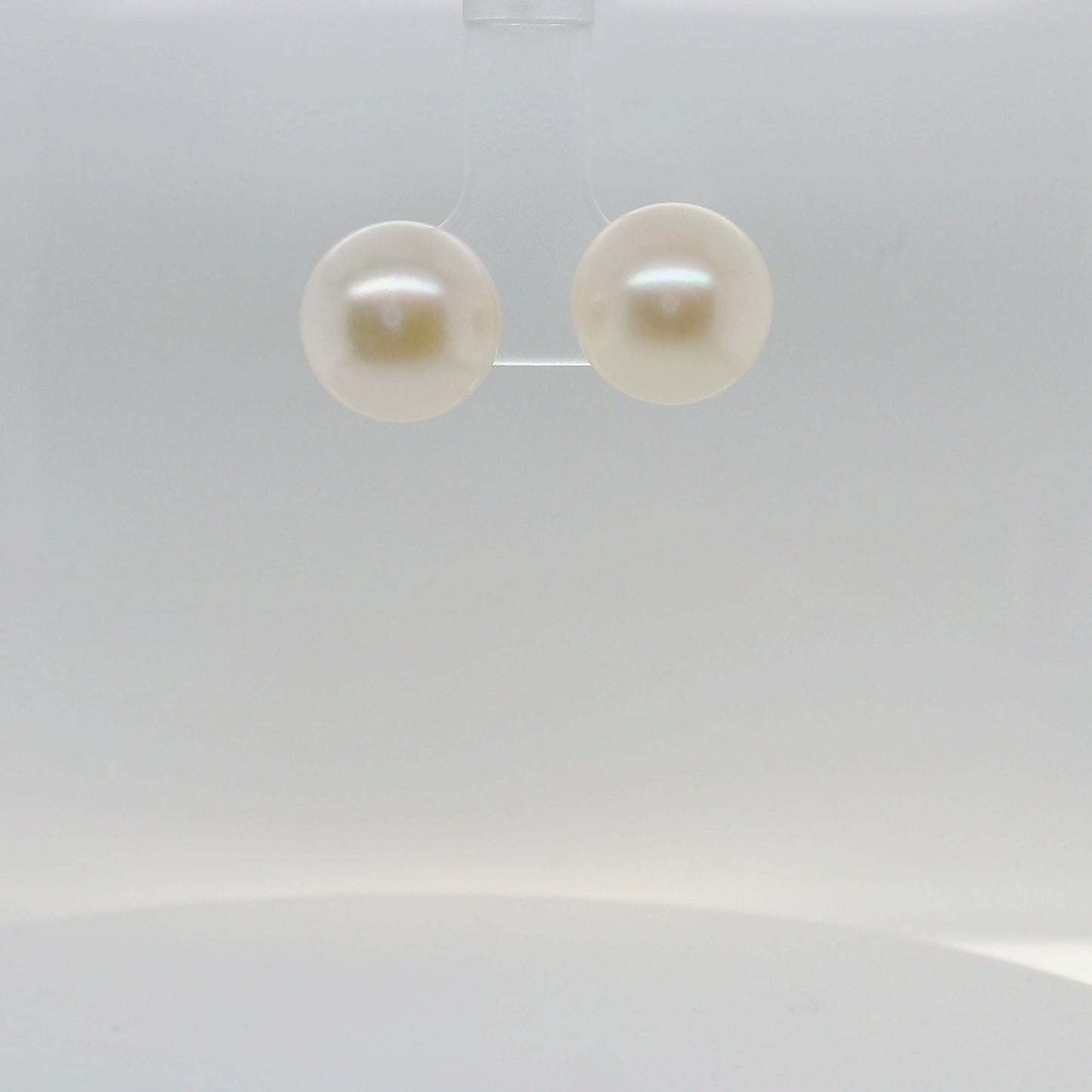 White Button Studs - 12mm