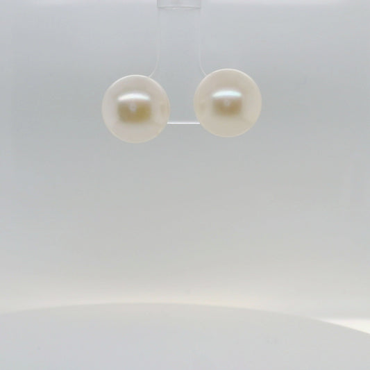 White Button Studs - 12mm