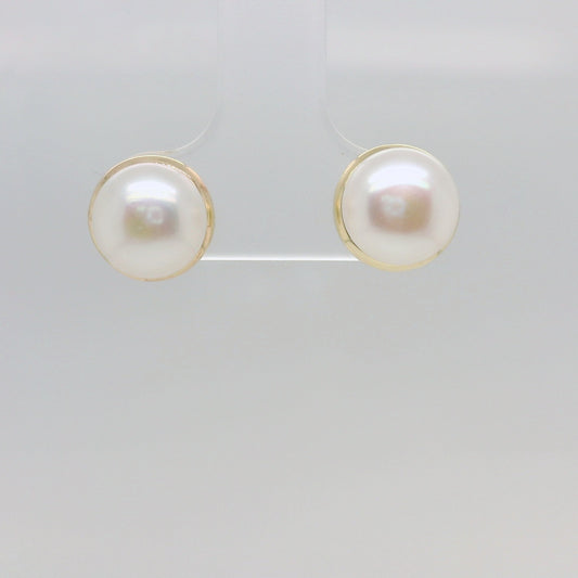 Gold Pearl Studs