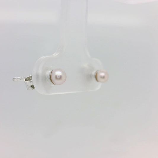 Pink Seed Pearl Studs