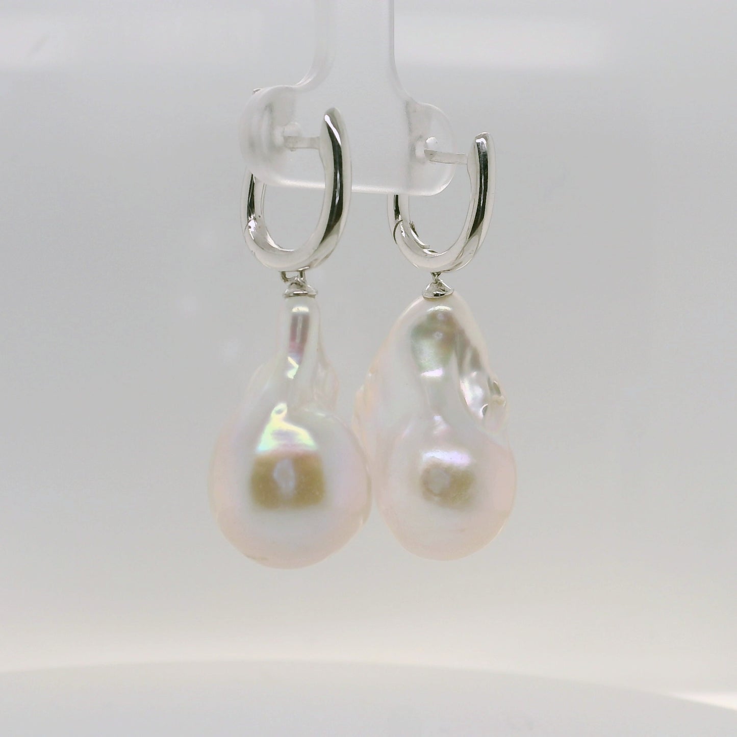 Silver Baroque Pearl Drops