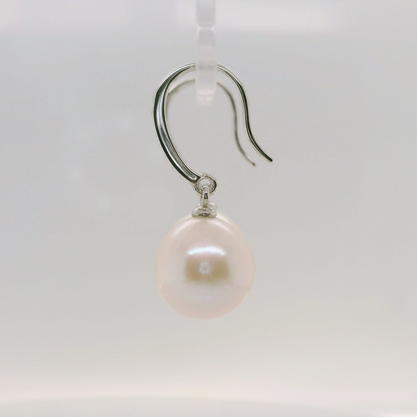 Pearl & CZ Drop Earring