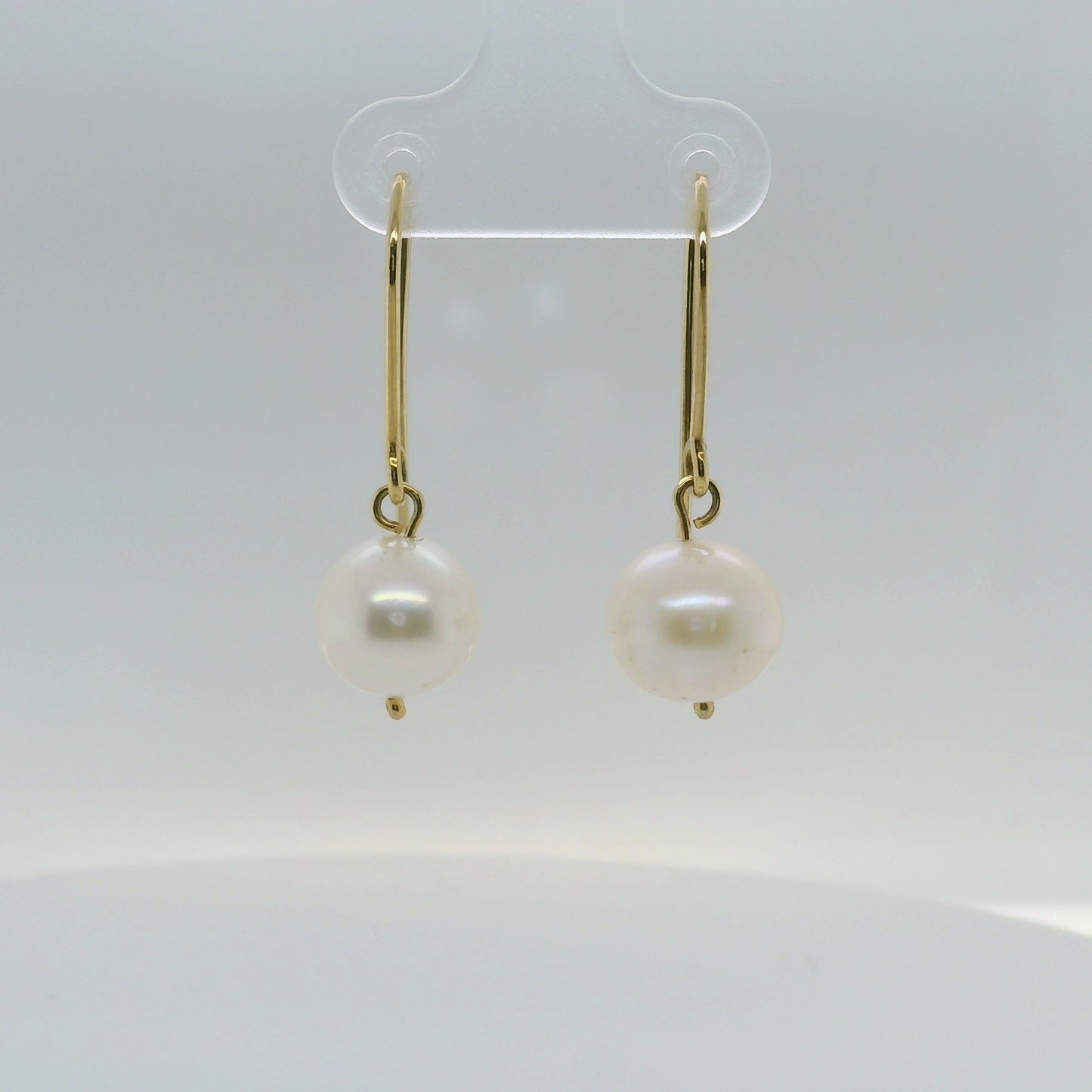 Gold Pearl Drop Earring