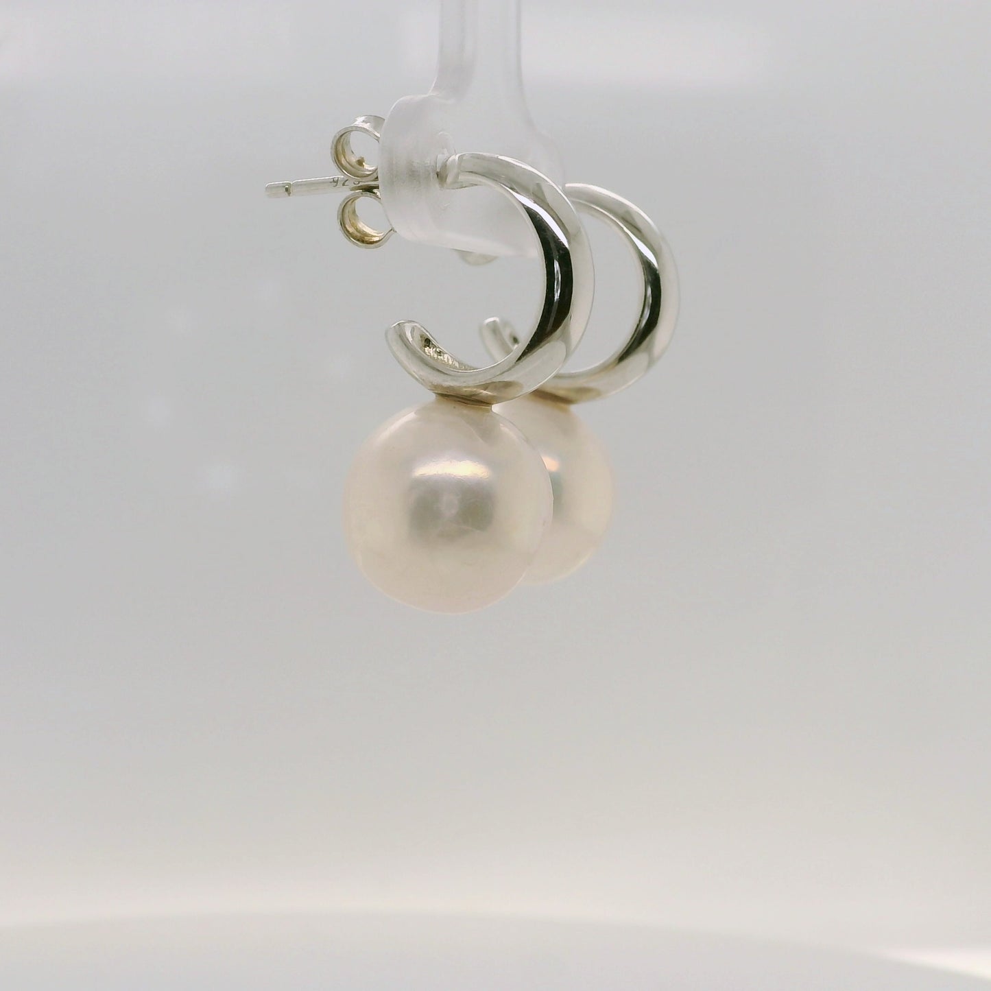 Small Pearl Hoop