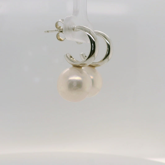 Small Pearl Hoop