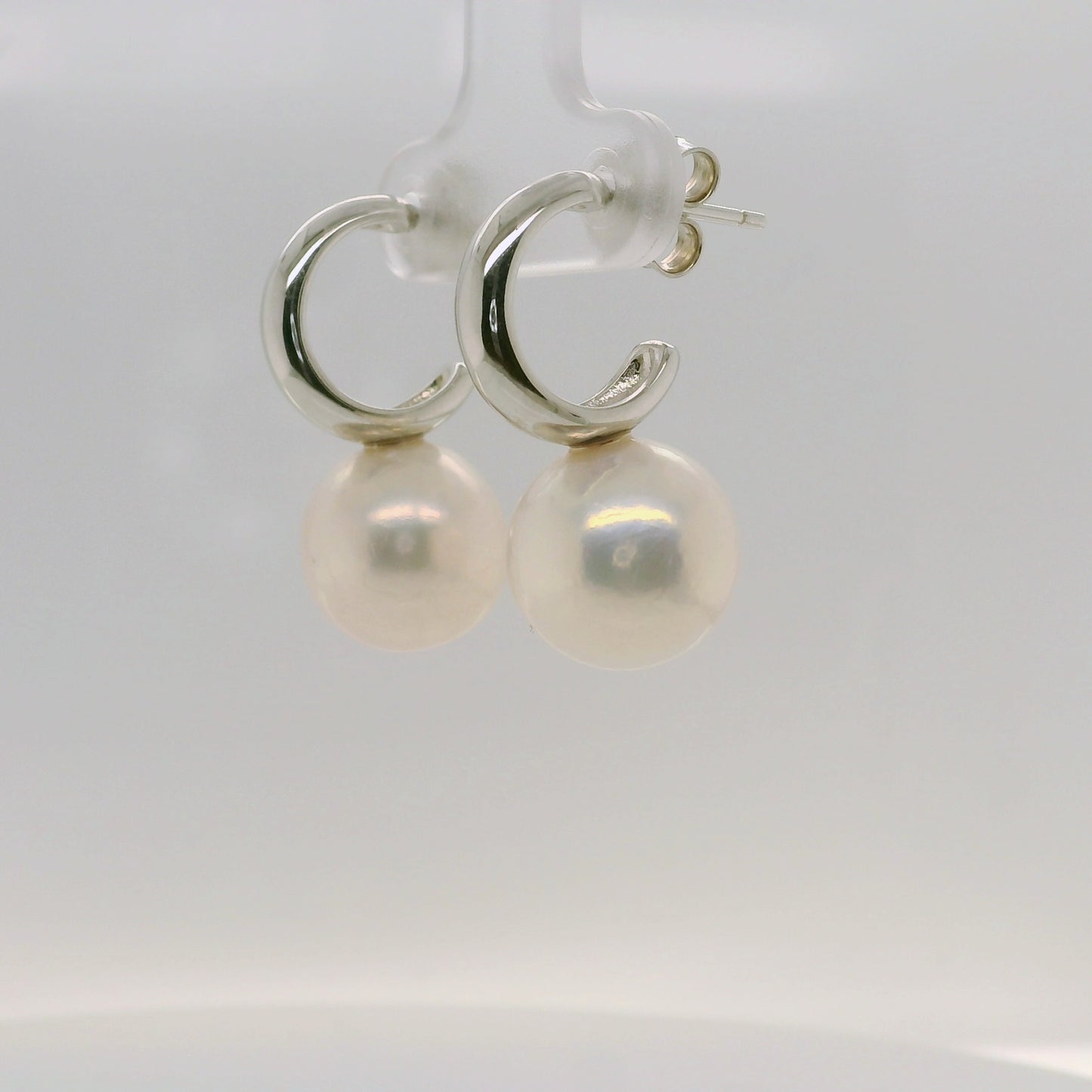 Small Pearl Hoop