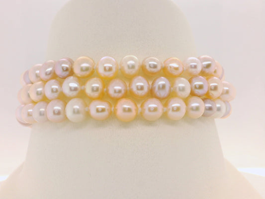 Triple Stranded Pearl Bracelet