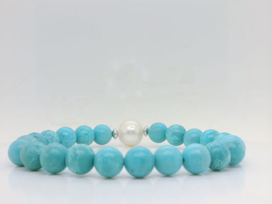 Howlite & Pearl Bracelet