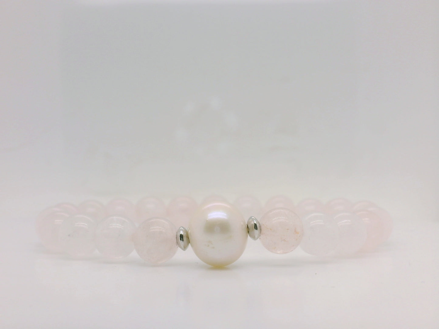 Rose Quartz & Pearl Bracelet