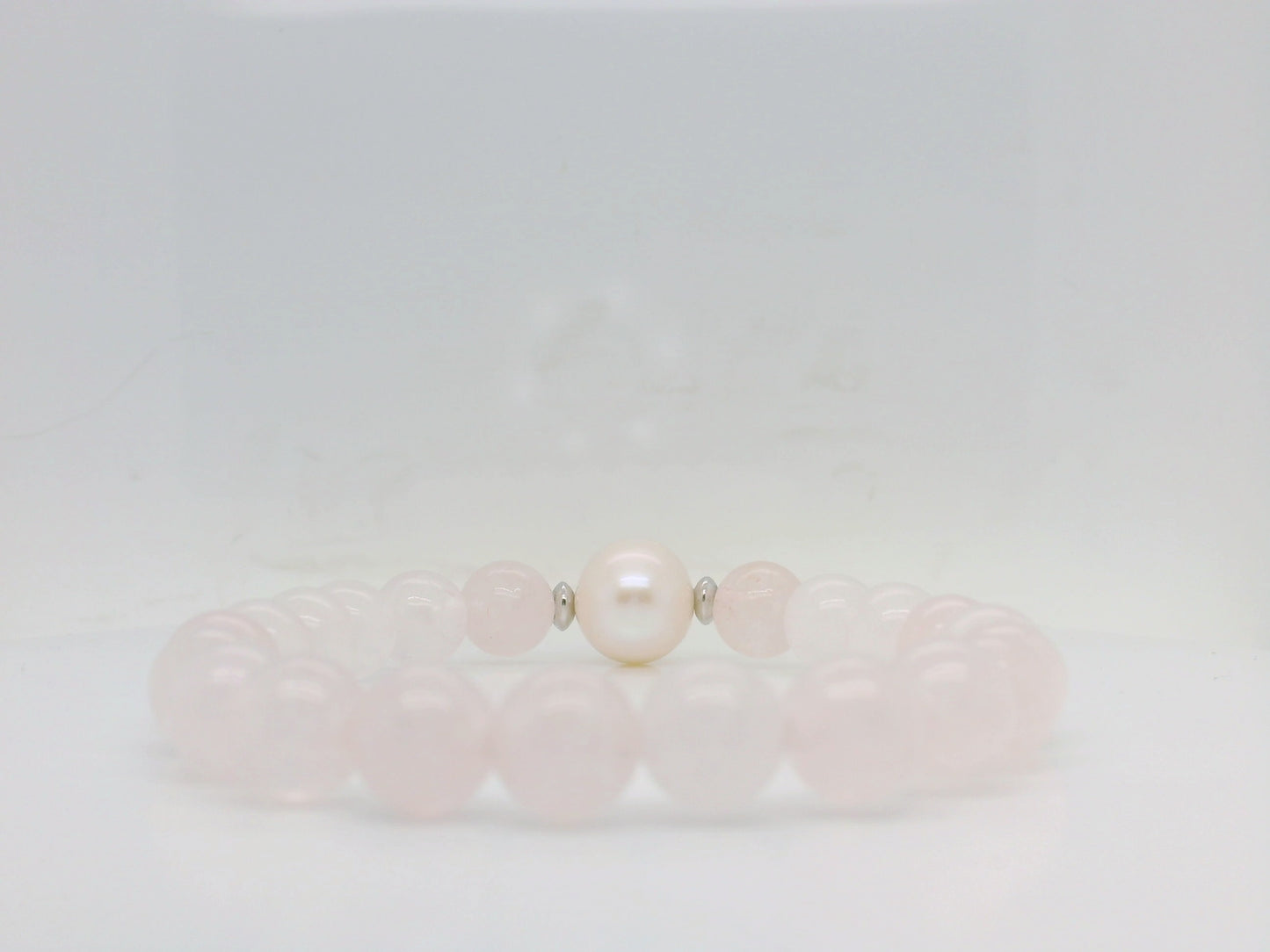 Rose Quartz & Pearl Bracelet