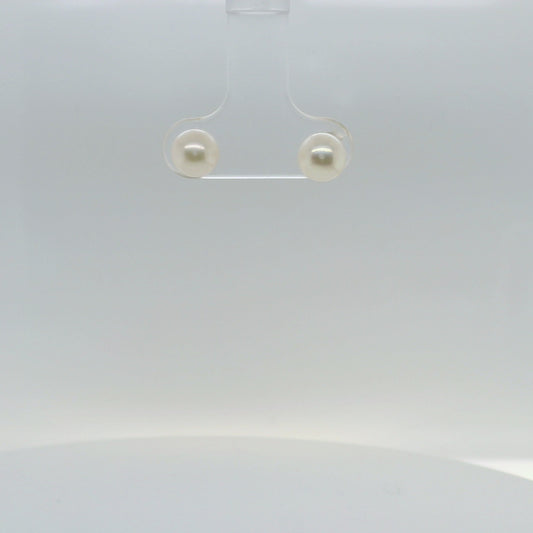 Round Pearl Studs 6-6.5mm