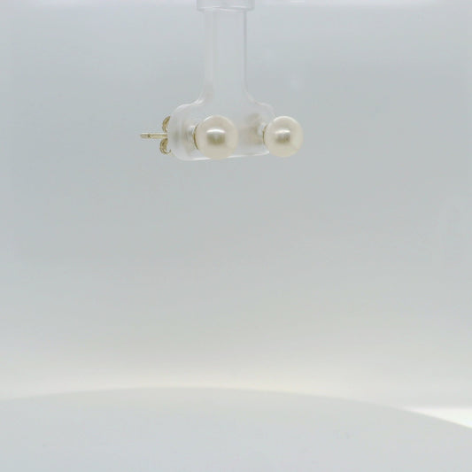 Round Pearl Studs 6-6.5mm