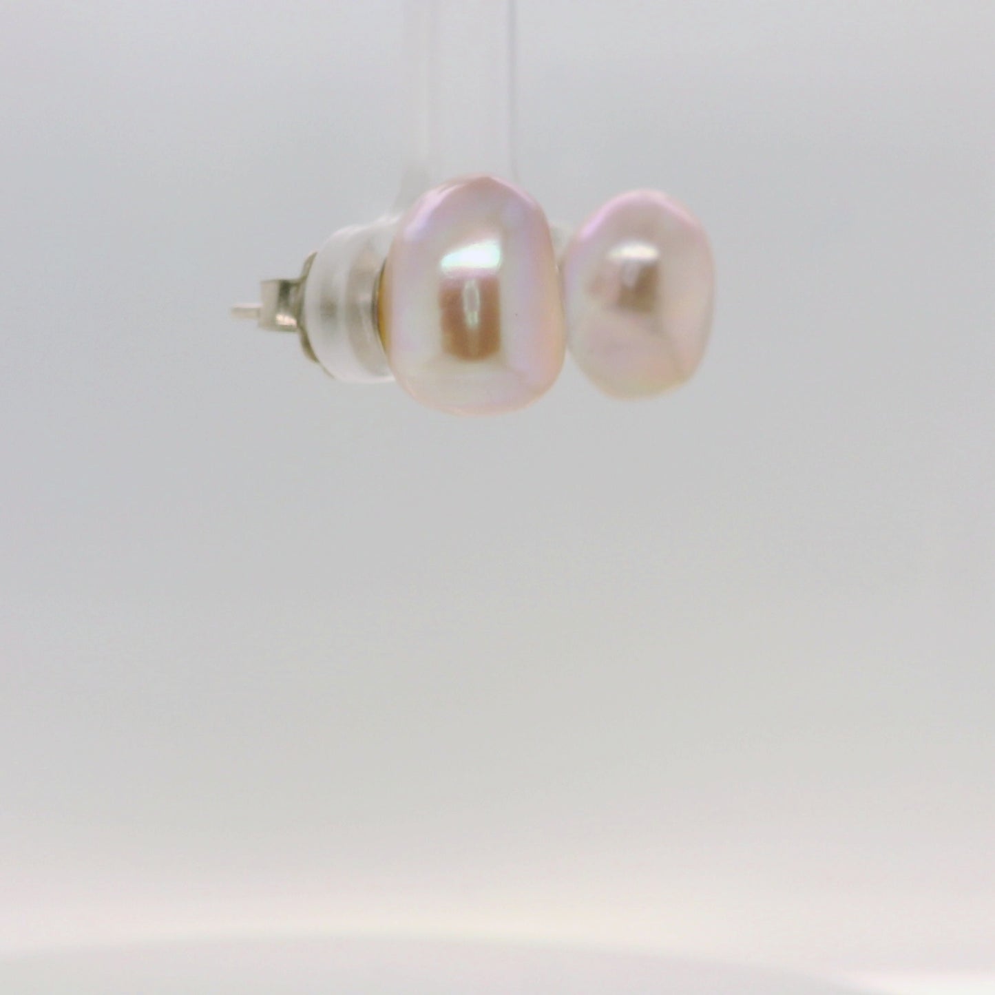 Natural Pink Pearl Baroque Stud
