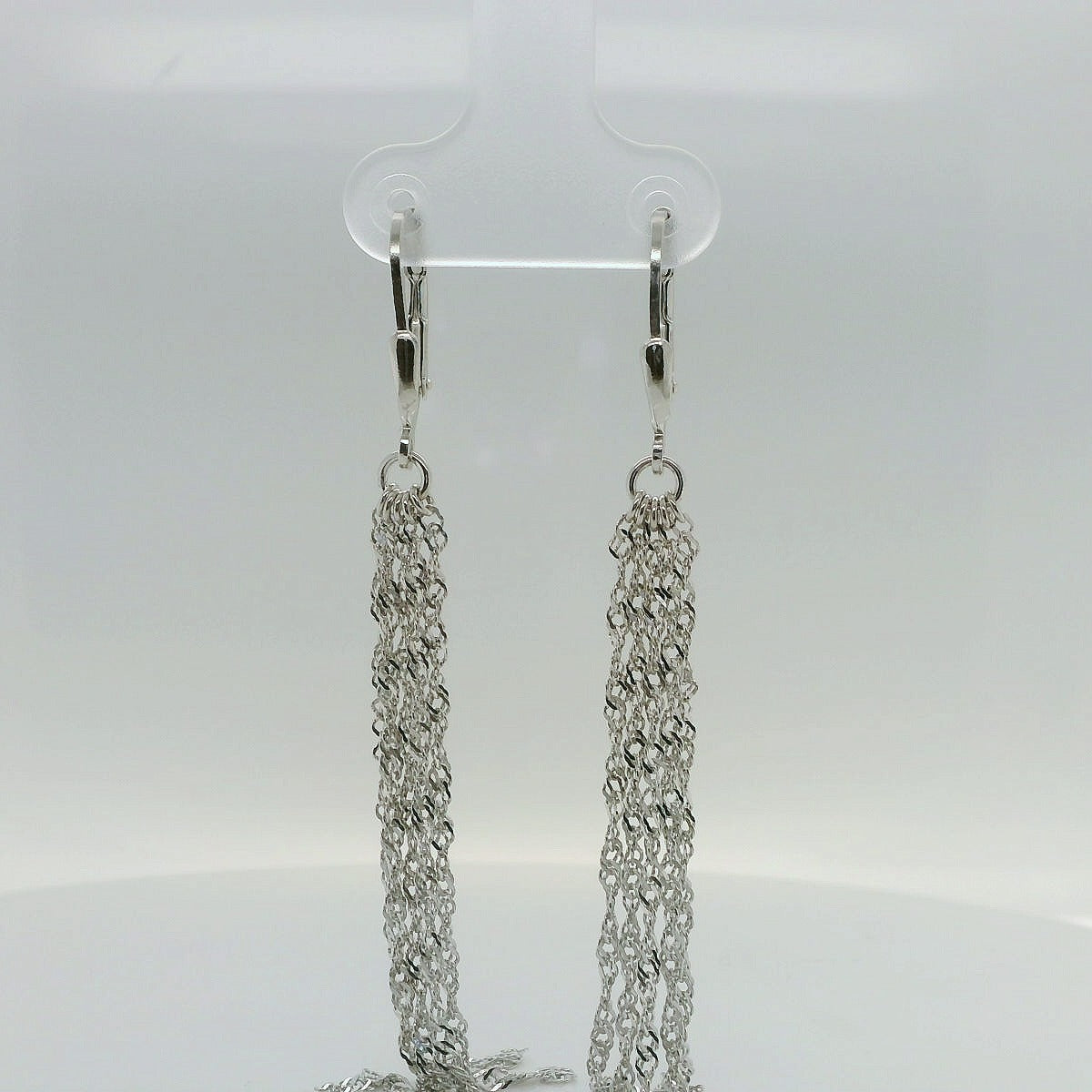 Elegant Silver Chain Earrings