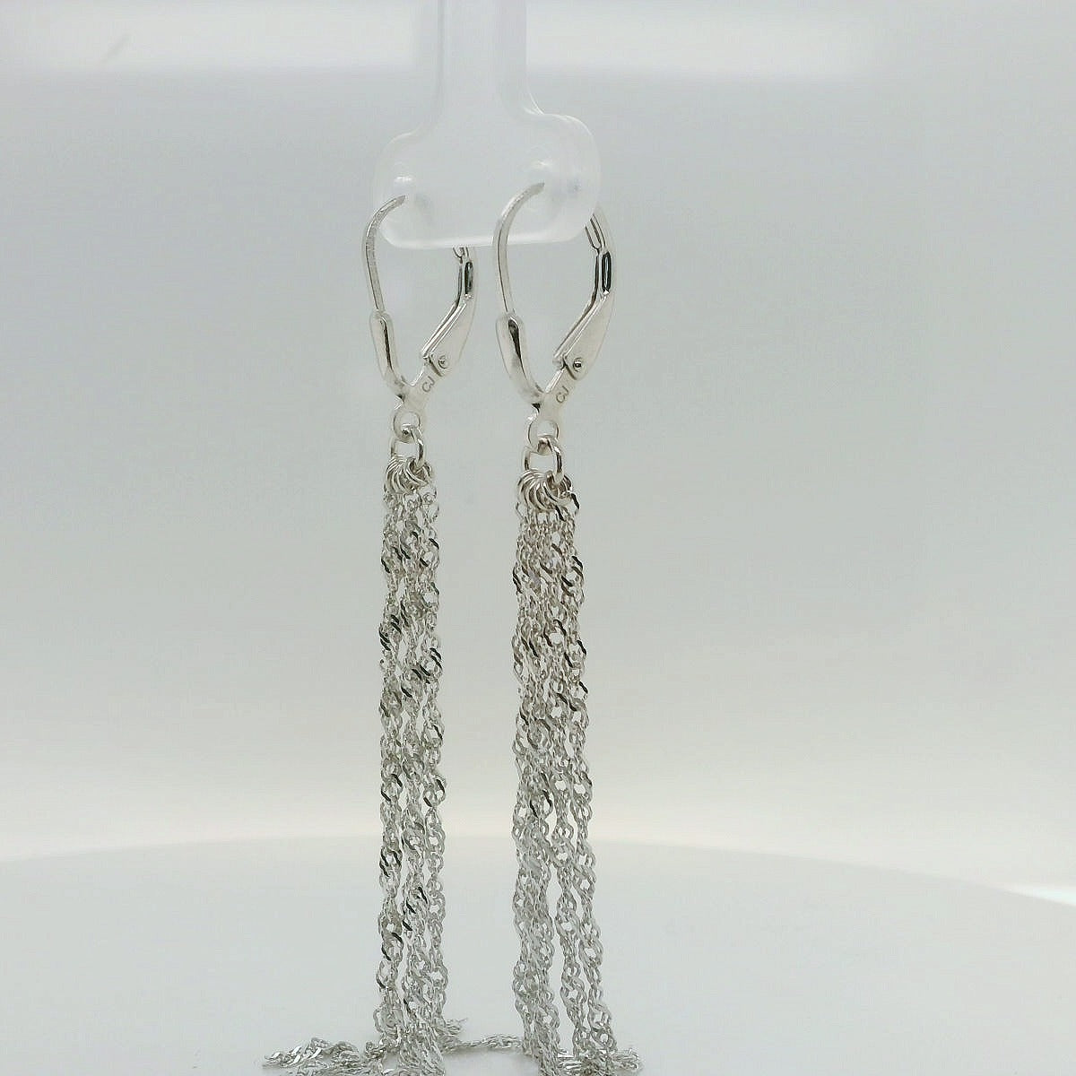 Elegant Silver Chain Earrings