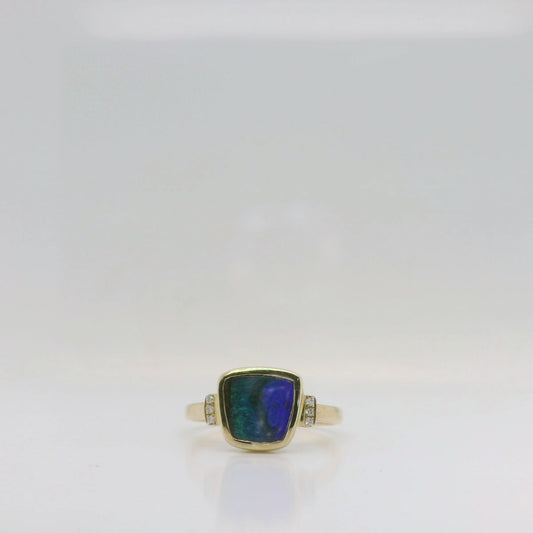 Opal & Diamond Ring