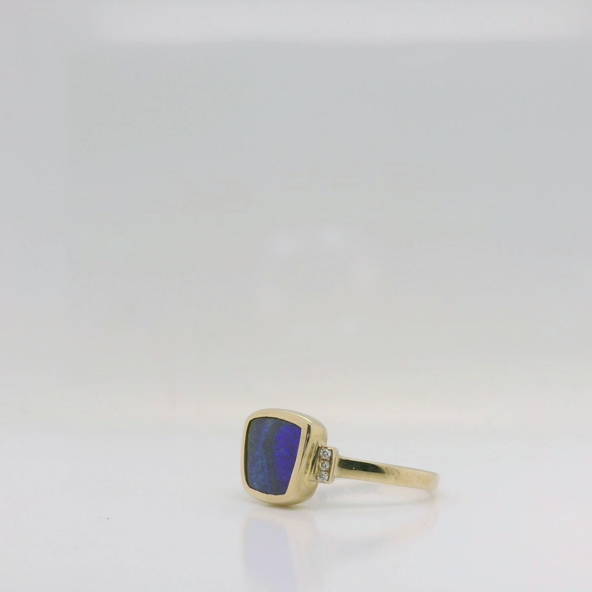 Opal & Diamond Ring
