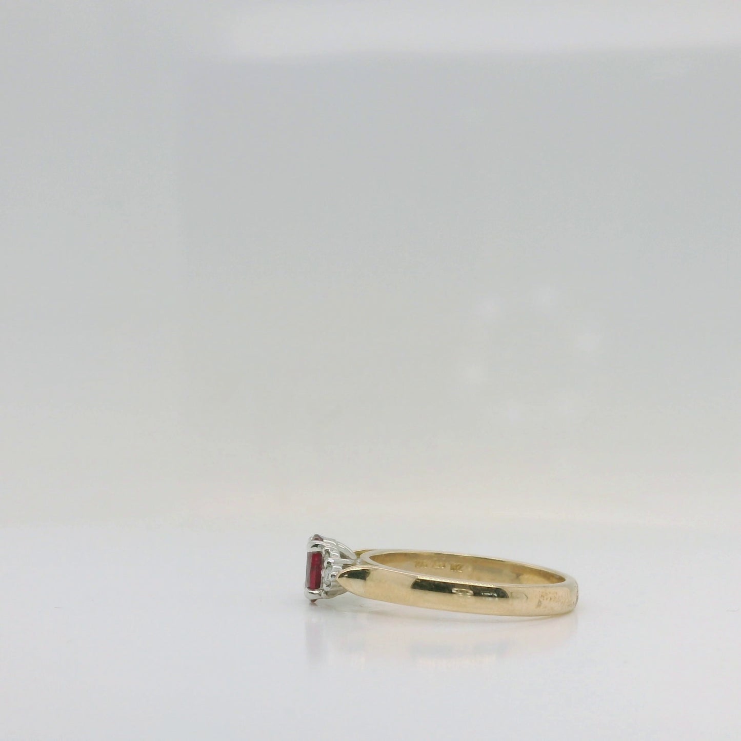 Ruby & Diamond Cluster Ring