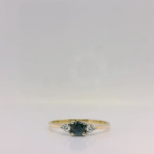 Sapphire & Diamond Ring