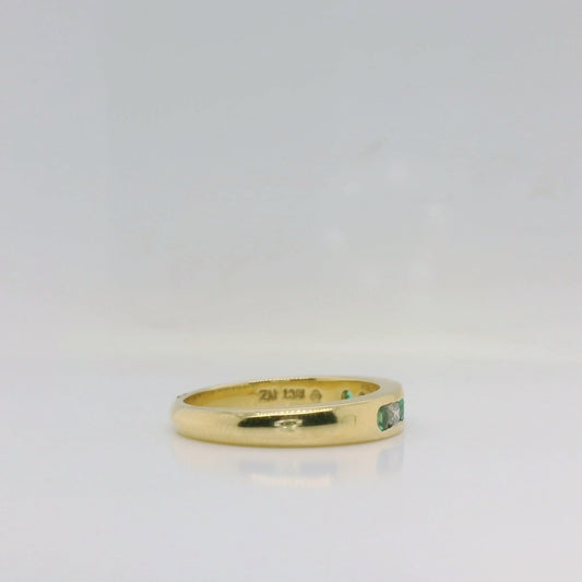 Emerald Diamond Channel - 18ct