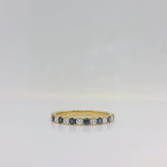 Sapphire Diamond Eternity Ring