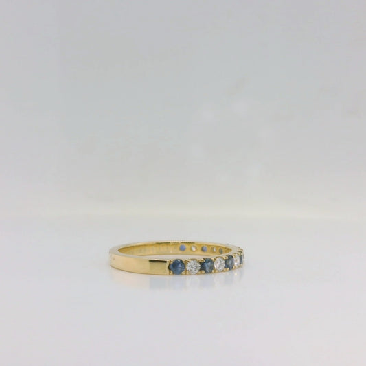 Sapphire Diamond Eternity Ring
