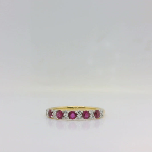 Ruby Diamond Eternity Ring