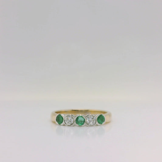 Emerald & Diamond Ring