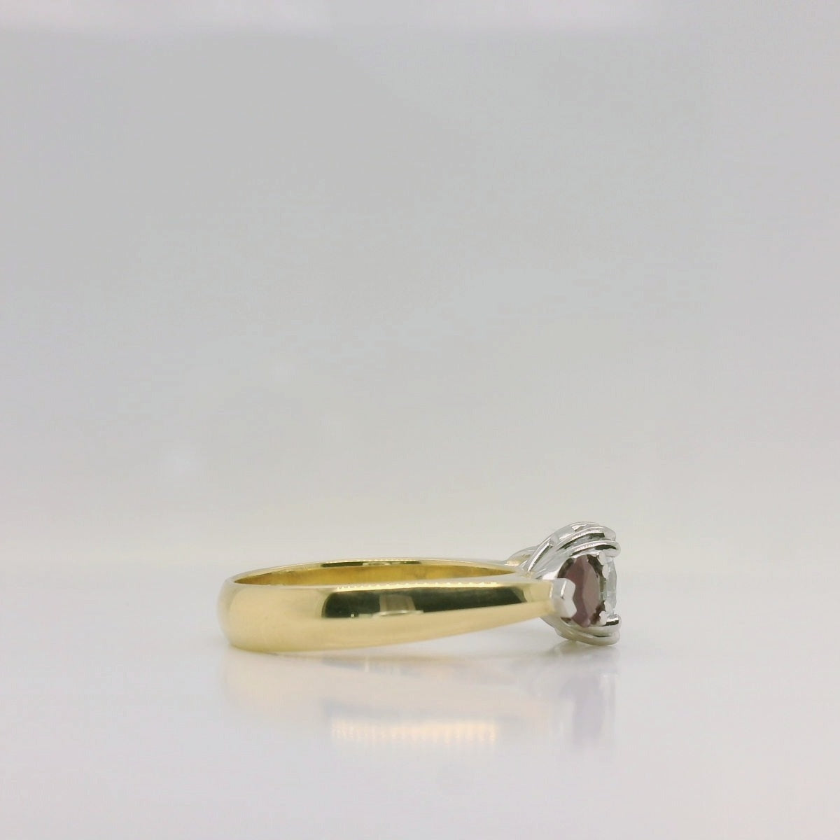 Ruby & Lab Diamond Three Stone Ring