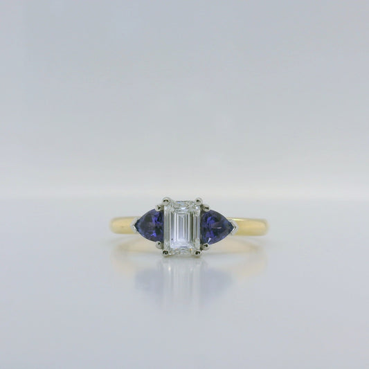 Diamond & Tanzanite Ring