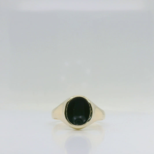Black Onyx Signet Ring