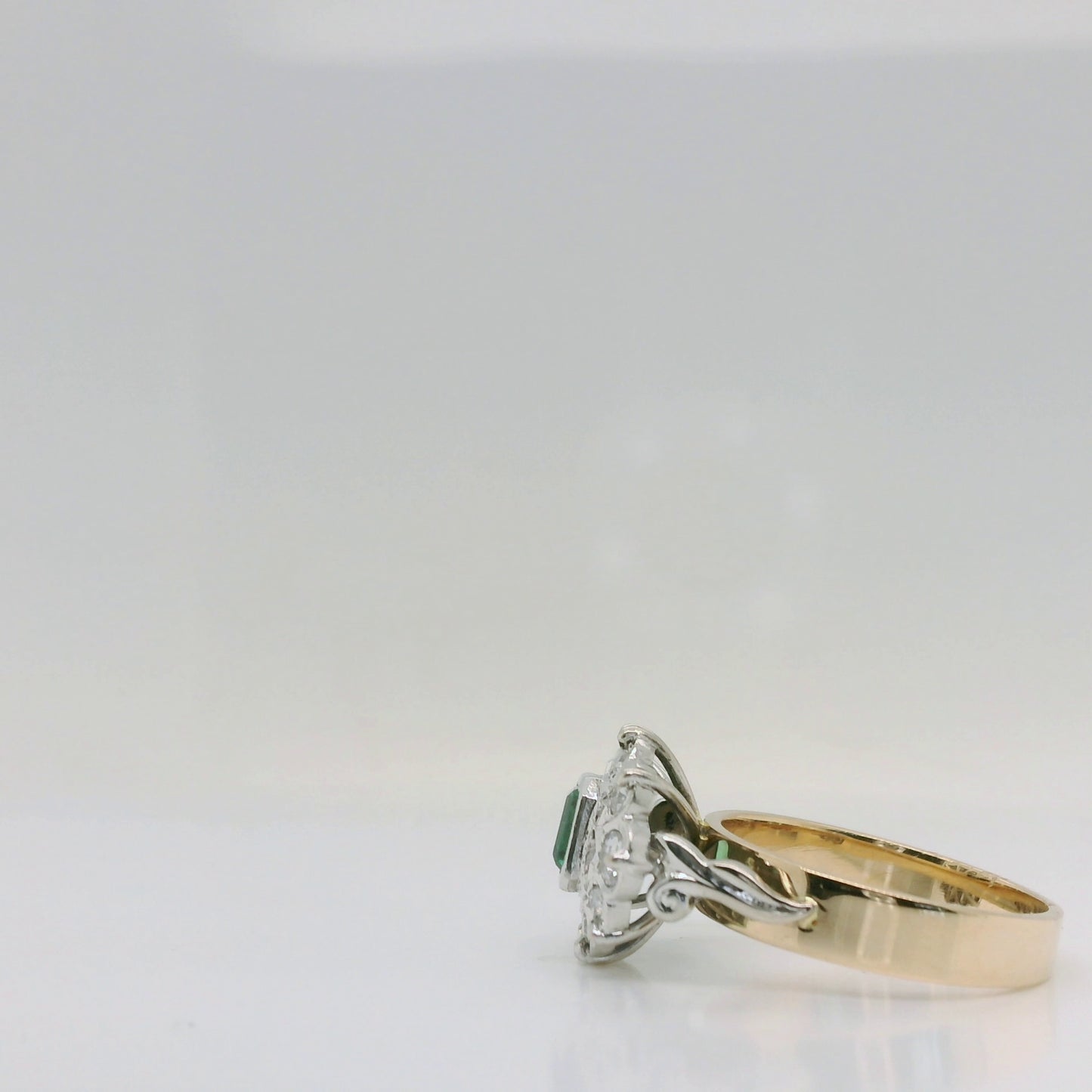 Emerald Cluster Ring