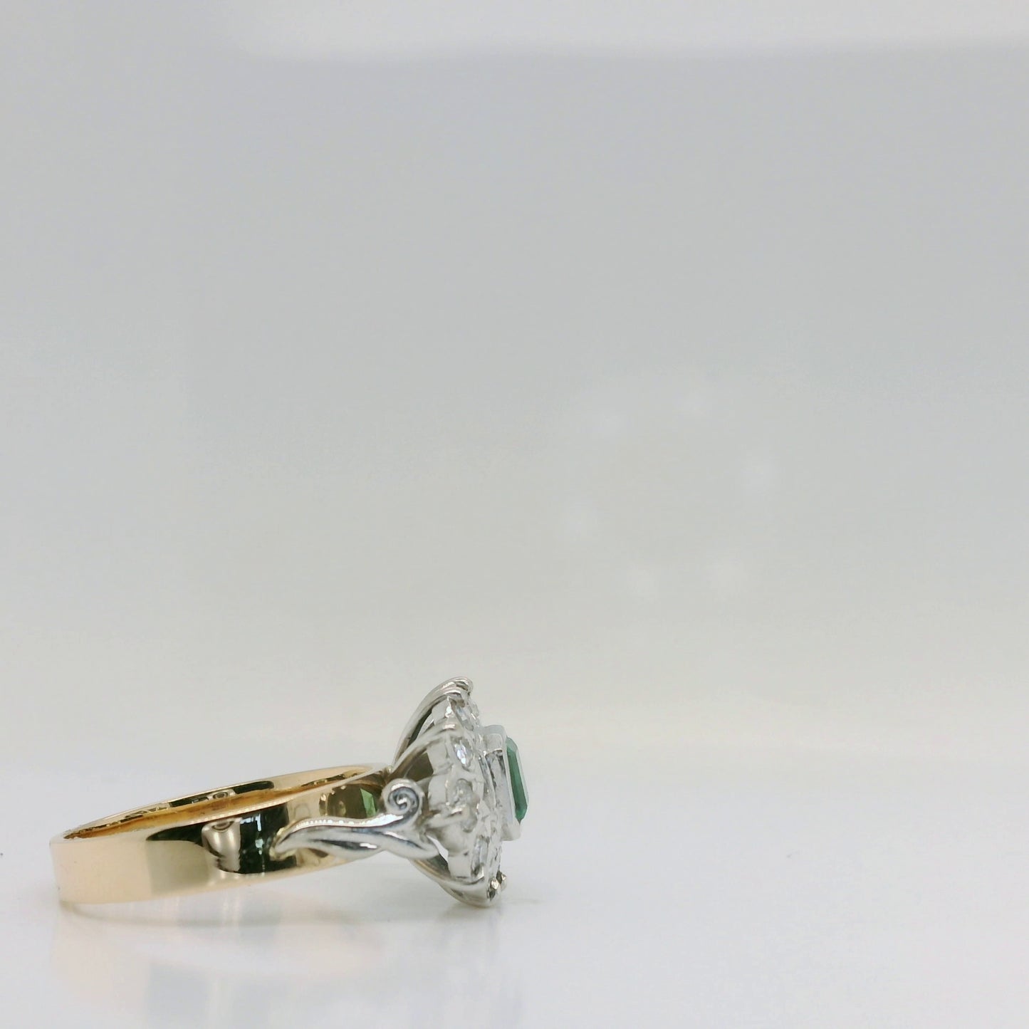 Emerald Cluster Ring