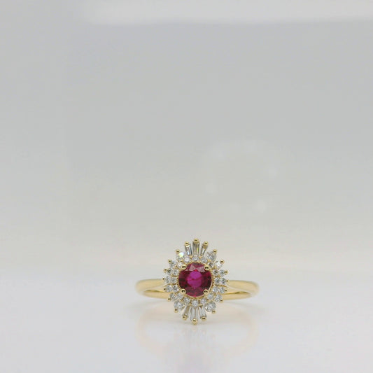 Ruby Cluster Ring