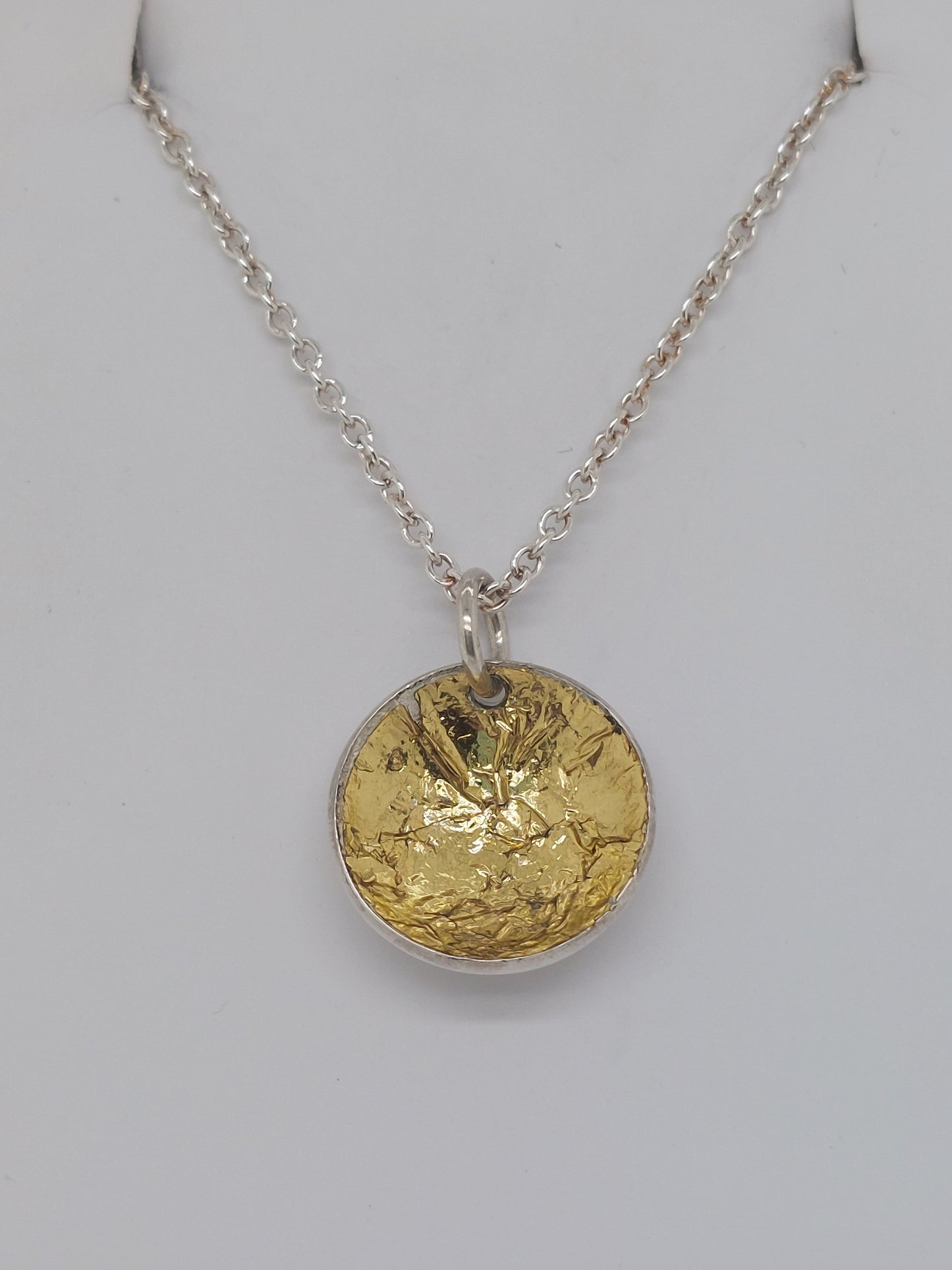 Domed Gold Foil Pendant