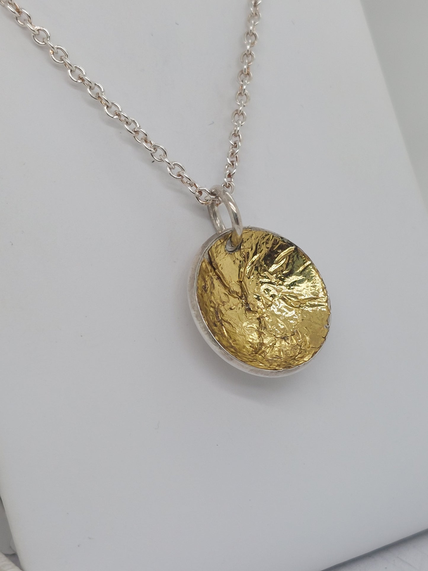 Domed Gold Foil Pendant