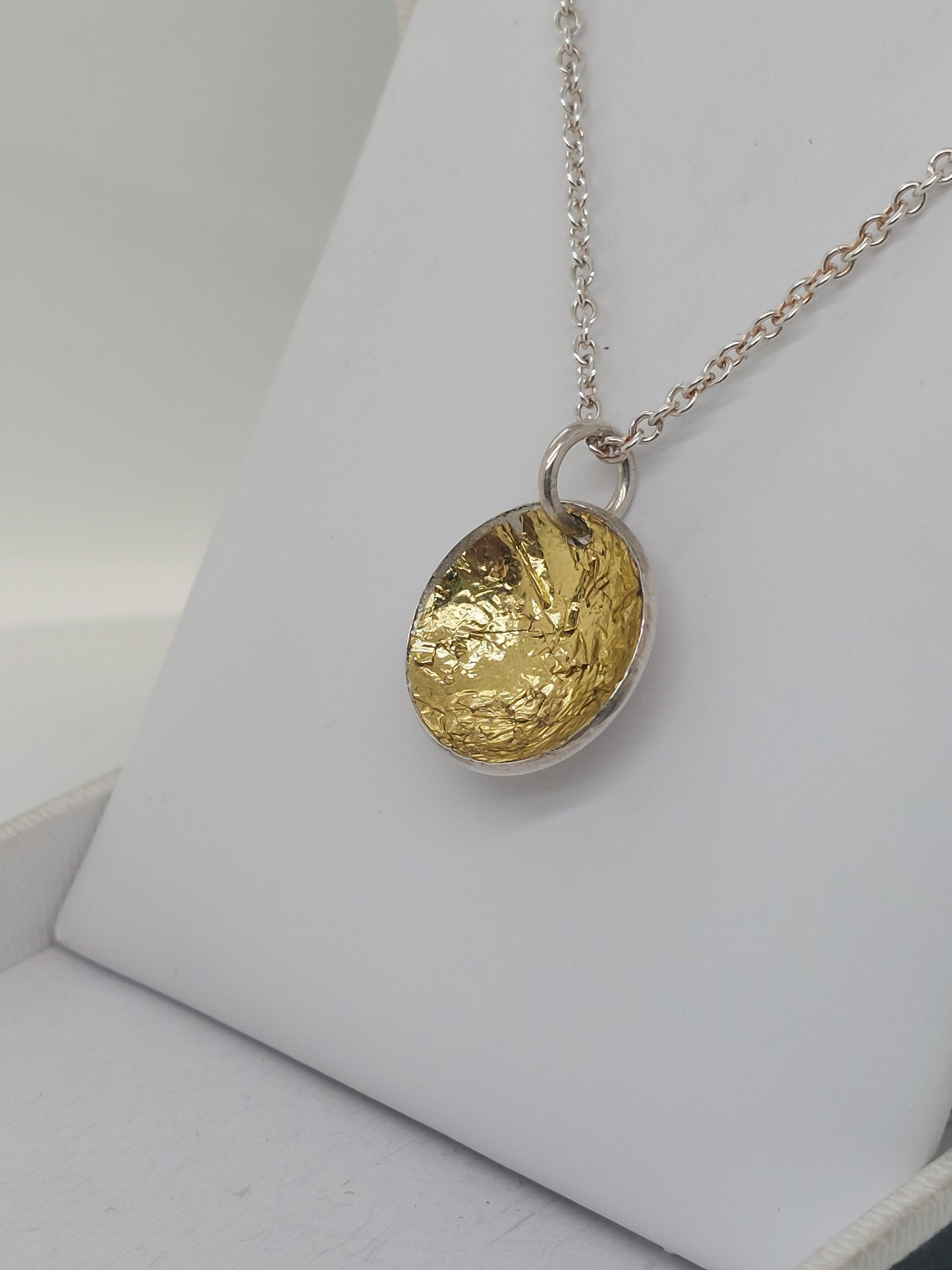 Domed Gold Foil Pendant