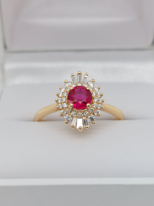 Ruby Cluster Ring