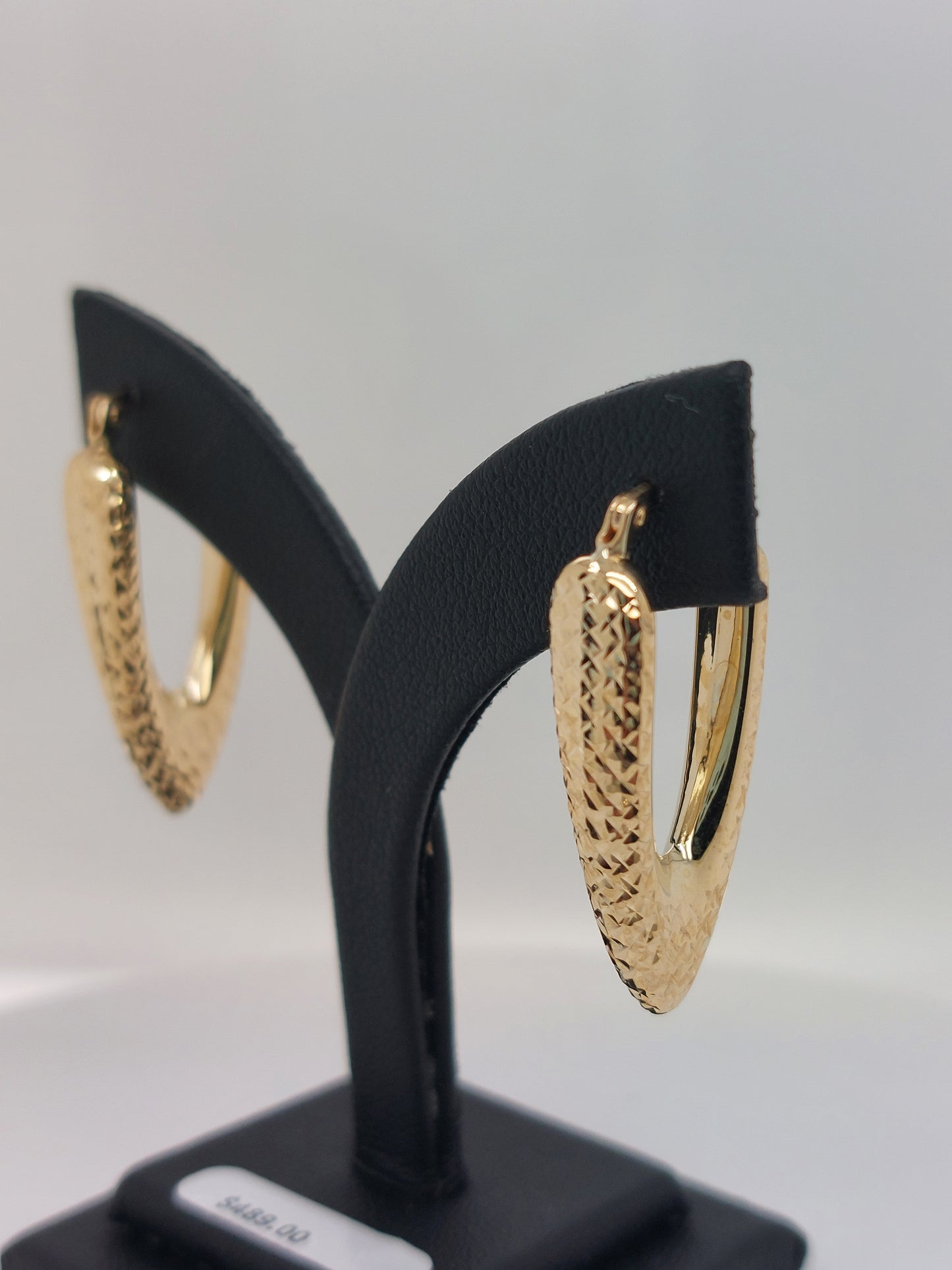 Textured V-Shape Earrings