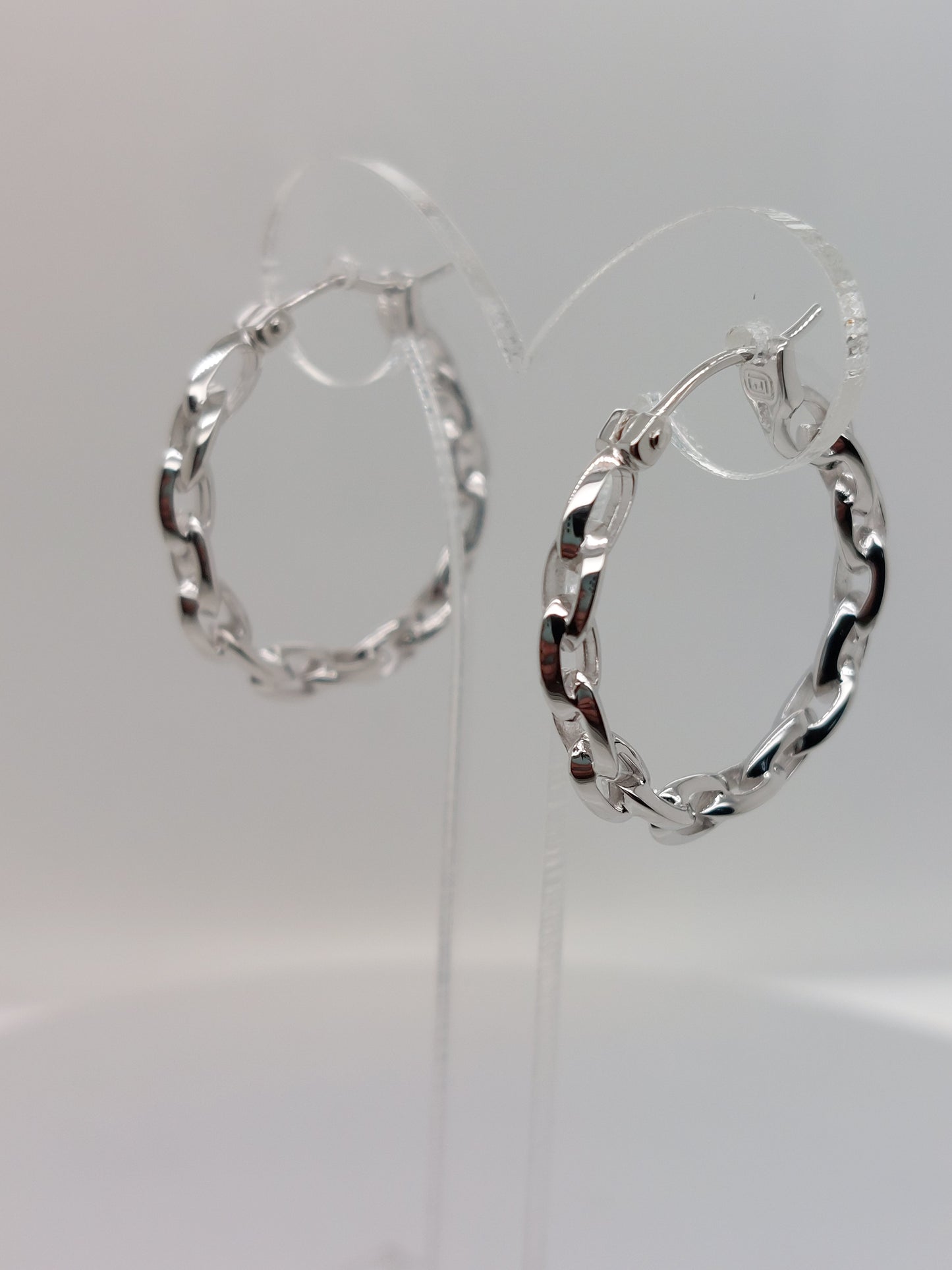 Chain Link Hoop Earrings