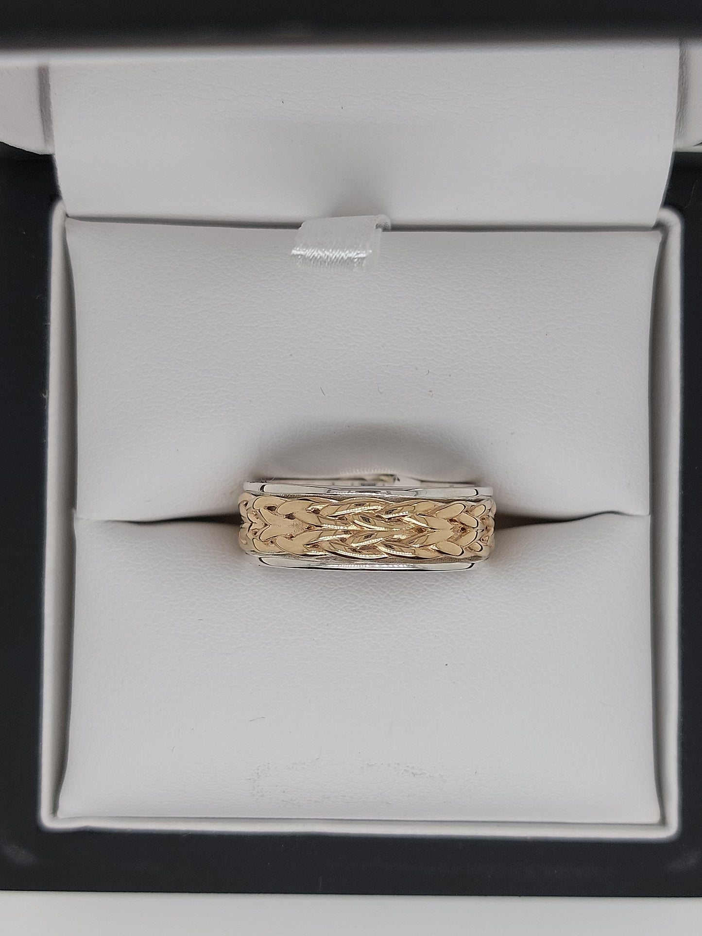 Gents Woven 4 Row Ring