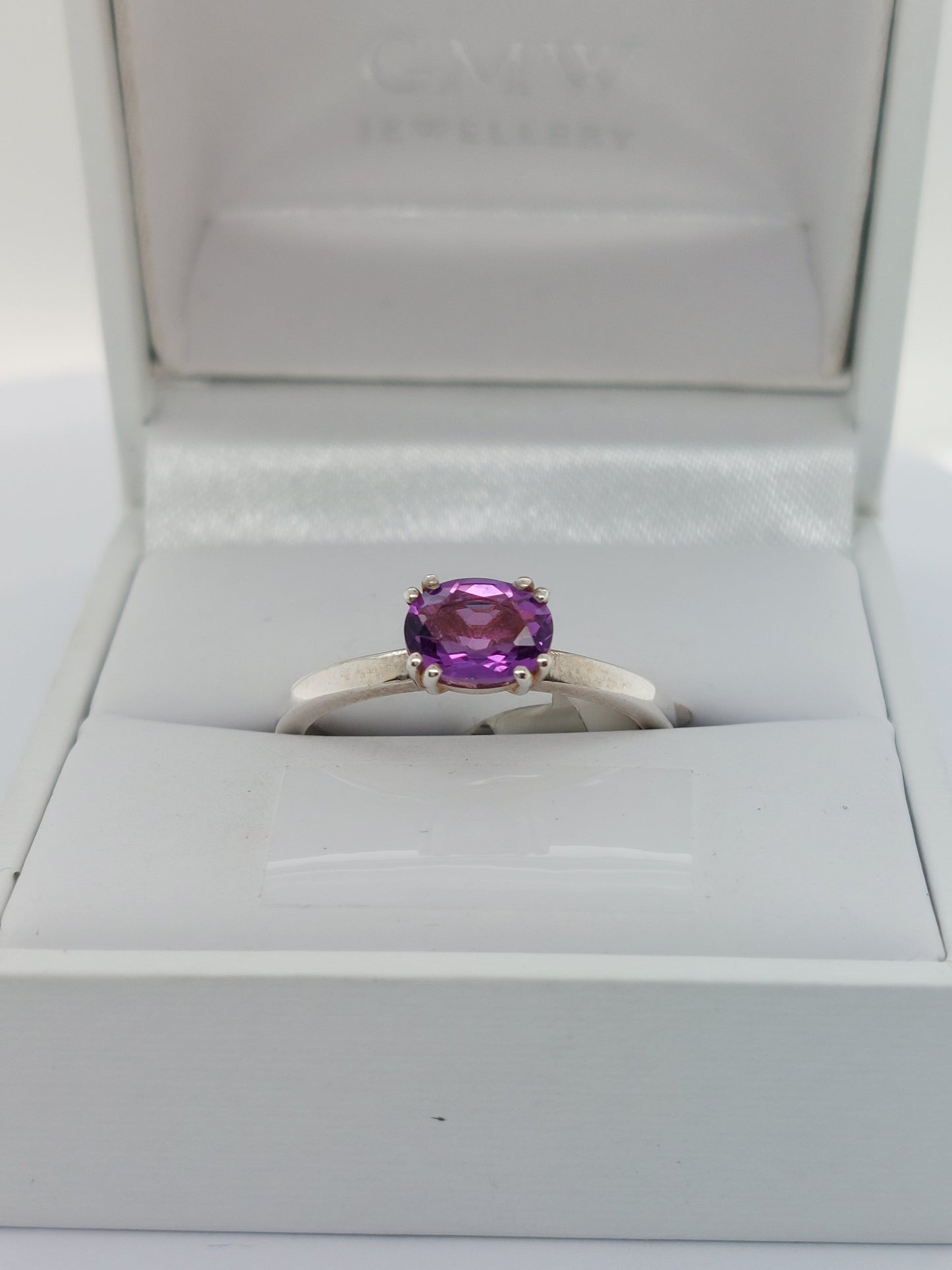 Double Claw Amethyst Ring