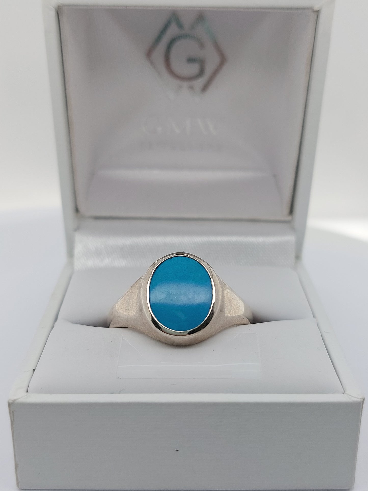 Gents Turquoise Signet Ring