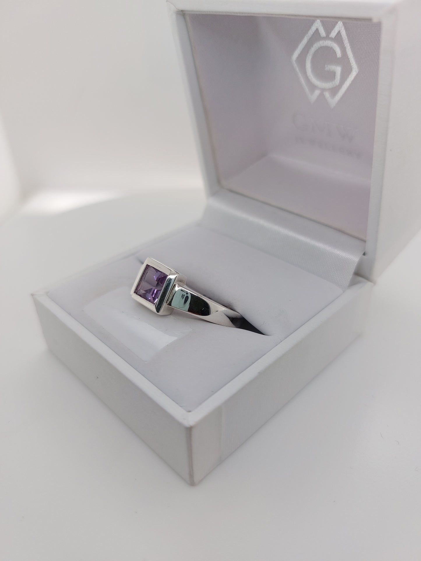 Square Amethyst Ring