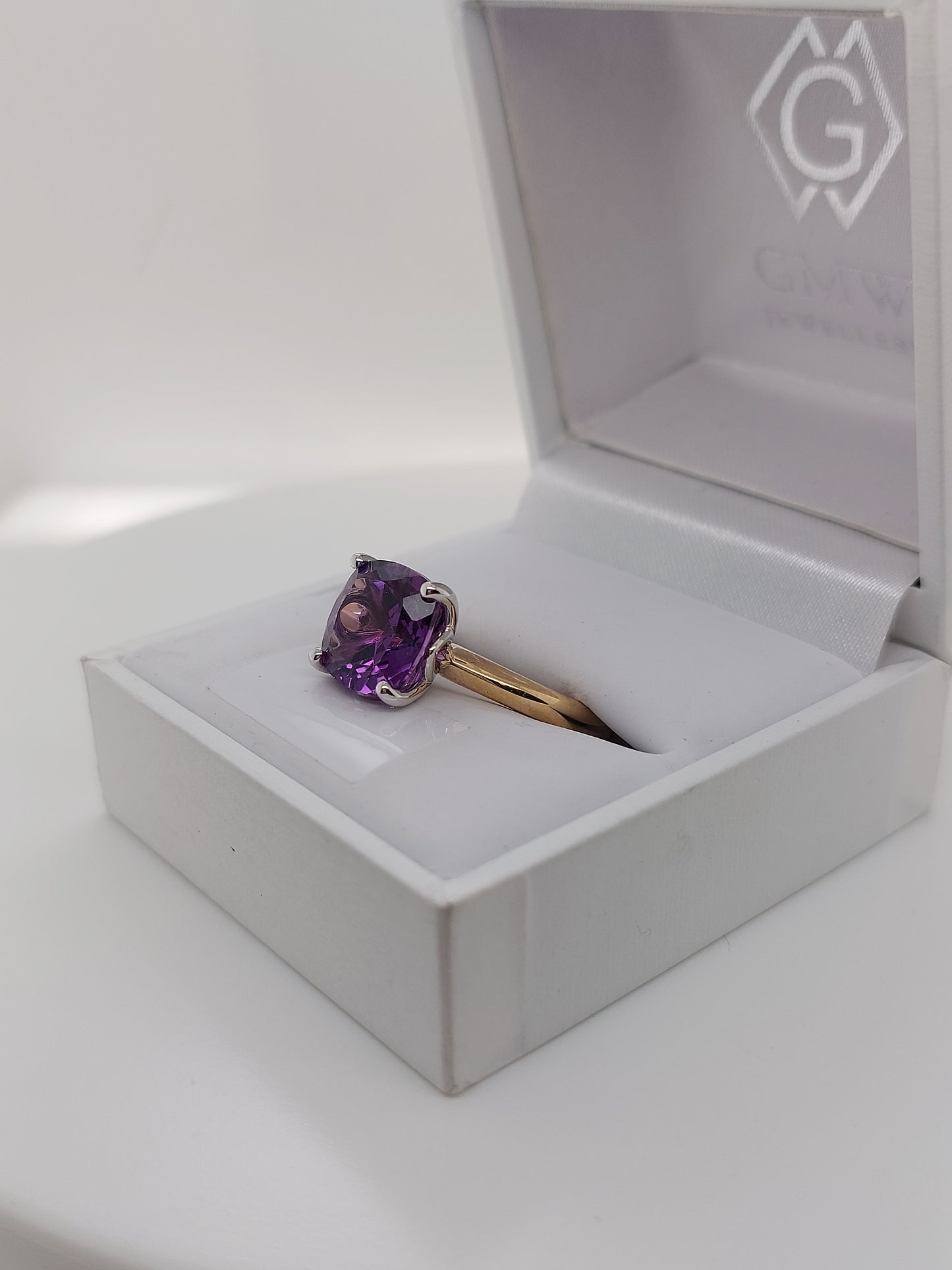 Square Amethyst Ring